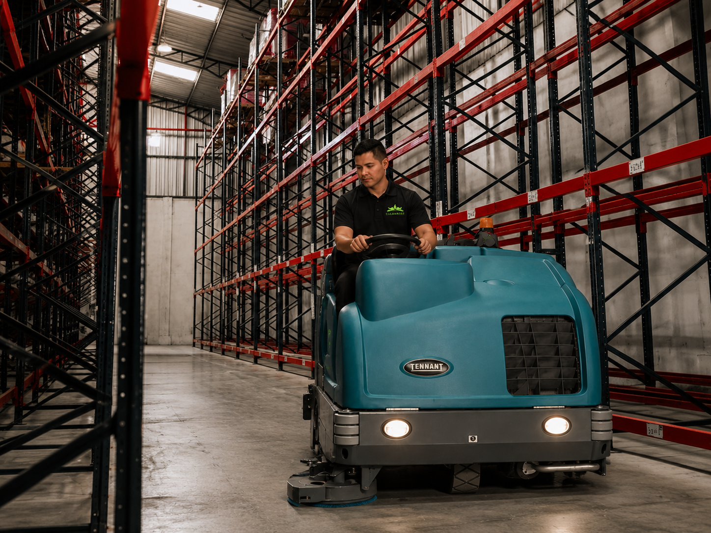 Industrial Ride-On Floor Scrubbing